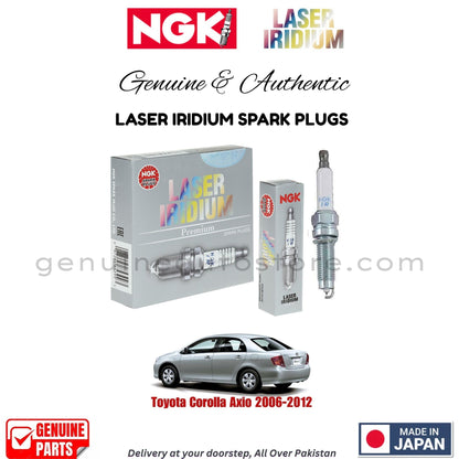 Toyota Corolla Axio 2006-2012 NGK LASER IRIDIUM SPARK PLUGS in Pakistan. 100% Genuine, Reliable, Best Price, Cash on Delivery Available