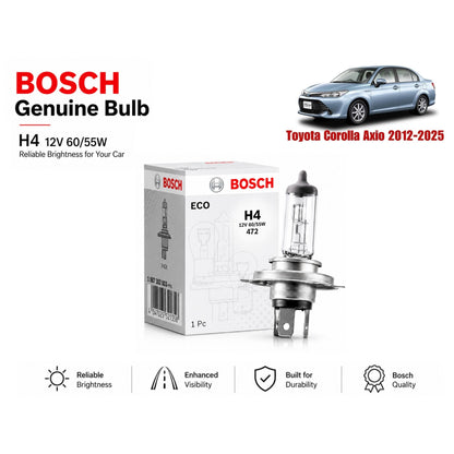Toyota Corolla Axio 2012-2025 Headlight Bulb Bosch in Pakistan