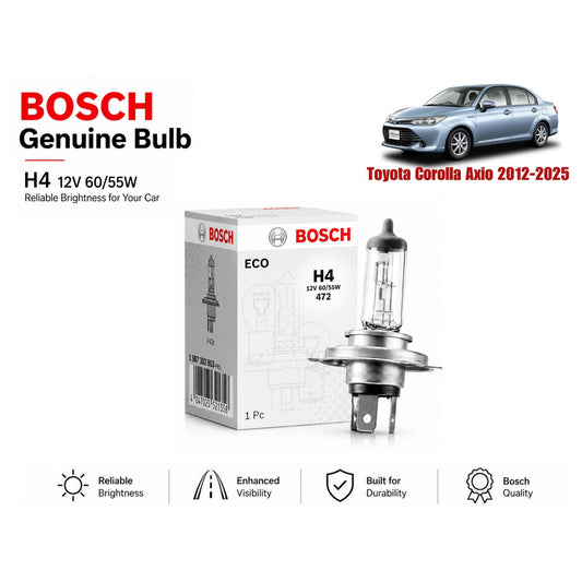 Toyota Corolla Axio 2012-2025 Headlight Bulb Bosch in Pakistan