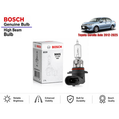 Toyota Corolla Axio 2012-2025 High Beam Headlight Bulb Bosch in Pakistan