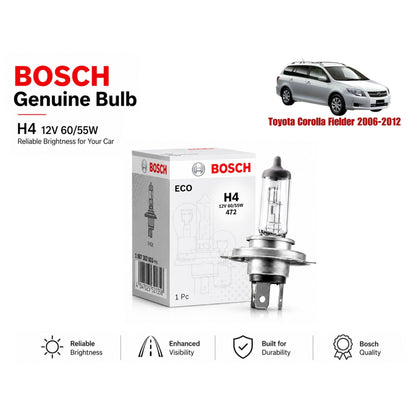 Toyota Corolla Failder 2006-2012 Headlight Bulb Bosch in Pakistan