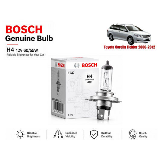 Toyota Corolla Failder 2006-2012 Headlight Bulb Bosch in Pakistan