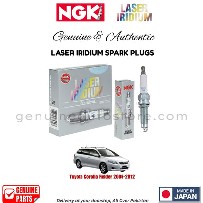 Toyota Corolla Fielder 2006-2012 NGK LASER IRIDIUM SPARK PLUGS in Pakistan. 100% Genuine, Reliable, Best Price, Cash on Delivery Available