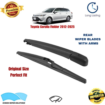 Toyota Corolla Fielder 2012-2025 Rear Wiper Blade with Arm in Pakistan