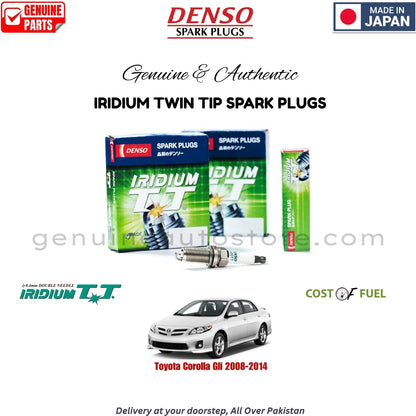 Toyota Corolla Gli 2008-2014 DENSO IRIDIUM TWIN TIP SPARK PLUG in Pakistan, 100% Genuine, Reliable, Best Price, Cash on Delivery Available    