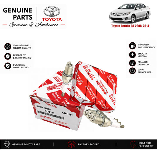Toyota Corolla Gli 2008-2014 genuine spark plug set with authentic packaging – Genuine Auto Store Pakistan