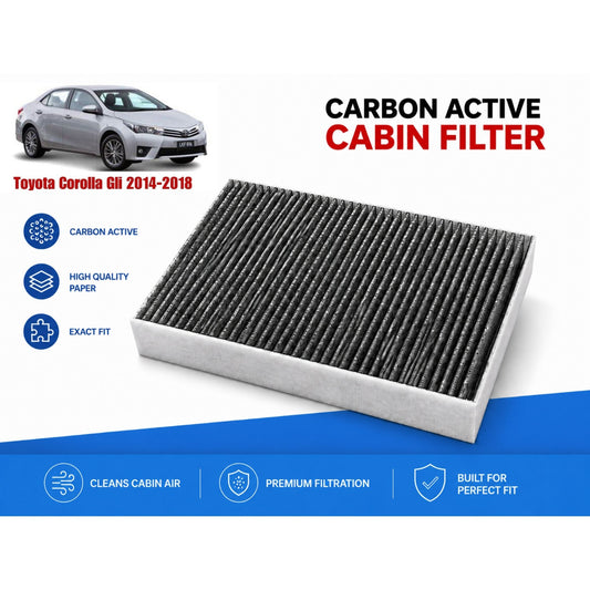 Toyota Corolla Gli 2014-2018 Cabin Filter Carbon Active  in Pakistan