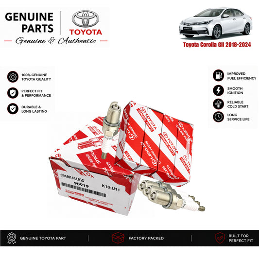 Toyota Corolla Gli 2018-2024 genuine spark plug set with authentic packaging – Genuine Auto Store Pakistan