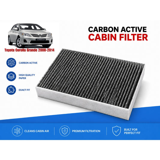 Toyota Corolla Grande 2008-2014 Cabin Filter Carbon Active  in Pakistan
