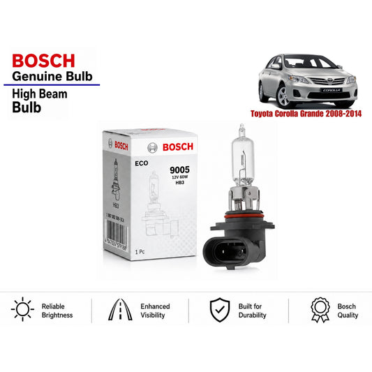 Toyota Corolla Grande 2008-2014 High Beam Headlight Bulb Bosch in Pakistan
