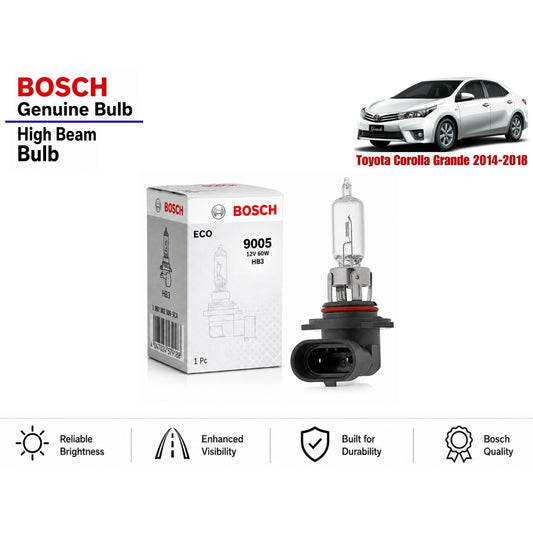Toyota Corolla Grande 2014-2018 High Beam Headlight Bulb Bosch in Pakistan