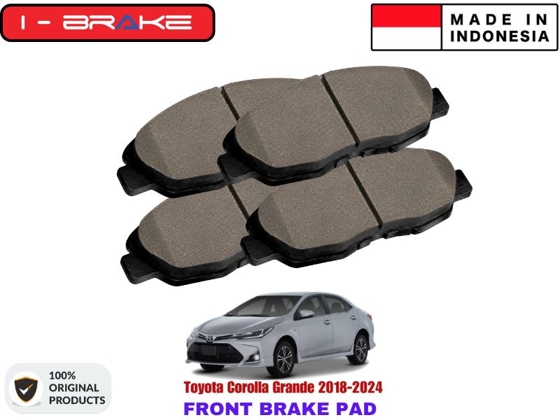 Toyota Corolla Grande 2018-2024 Front Brake Pads iBrake Indonesia Genuine in Pakistan
