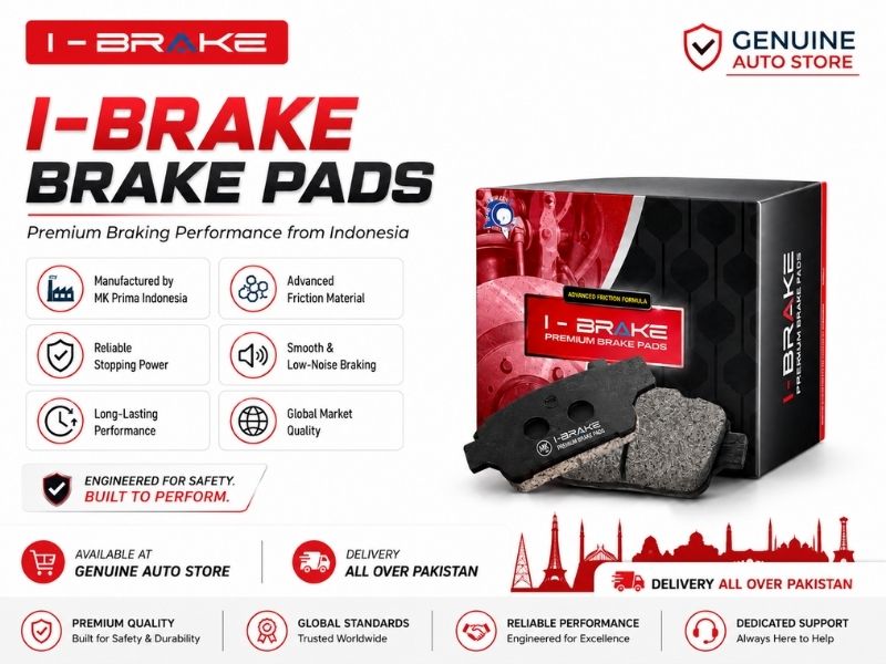Toyota Corolla Grande 2018-2024 Front Brake Pads iBrake Indonesia Genuine in Pakistan