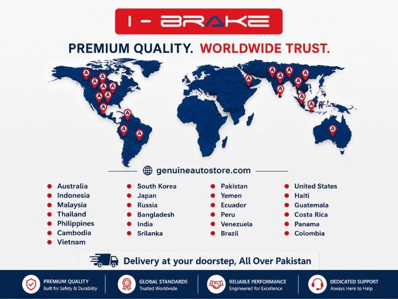 Toyota Corolla Grande 2018-2024 Front Brake Pads iBrake Indonesia Genuine in Pakistan