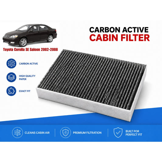 Toyota Corolla SE Saloon 2002-2008 Cabin Filter Carbon Active  in Pakistan