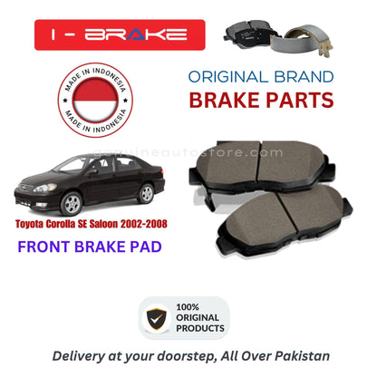 Toyota Corolla SE Saloon 2002-2008 Front Brake Pads iBrake Indonesia Genuine