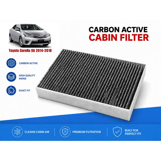 Toyota Corolla Xli 2014-2018 Cabin Filter Carbon Active  in Pakistan