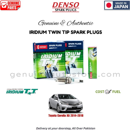 Toyota Corolla Xli 2014-2018 DENSO IRIDIUM TWIN TIP SPARK PLUG in Pakistan, 100% Genuine, Reliable, Best Price, Cash on Delivery Available    