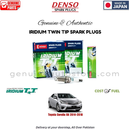Toyota Corolla Xli 2014-2018 DENSO IRIDIUM TWIN TIP SPARK PLUG in Pakistan, 100% Genuine, Reliable, Best Price, Cash on Delivery Available    