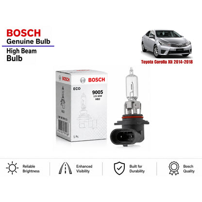 Toyota Corolla Xli 2014-2018 High Beam Headlight Bulb Bosch in Pakistan