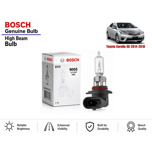 Toyota Corolla Xli 2014-2018 High Beam Headlight Bulb Bosch in Pakistan