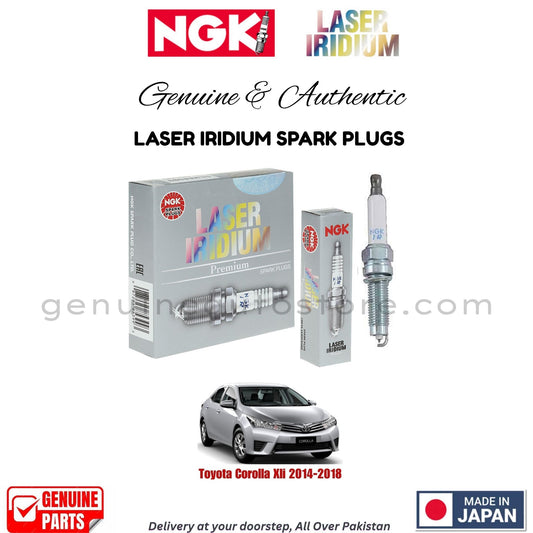 Toyota Corolla Xli 2014-2018 NGK LASER IRIDIUM SPARK PLUGS in Pakistan. 100% Genuine, Reliable, Best Price, Cash on Delivery Available