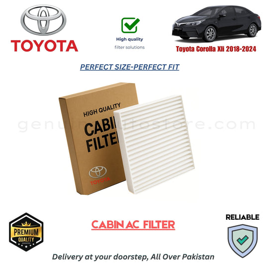 Toyota Corolla Xli 2018-2024 CABIN AC FILTER in Pakistan. 100% Genuine, Reliable, Best Price, Cash on Delivery Available 