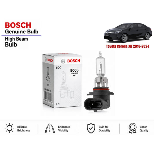 Toyota Corolla Xli 2018-2024 High Beam Headlight Bulb Bosch in Pakistan