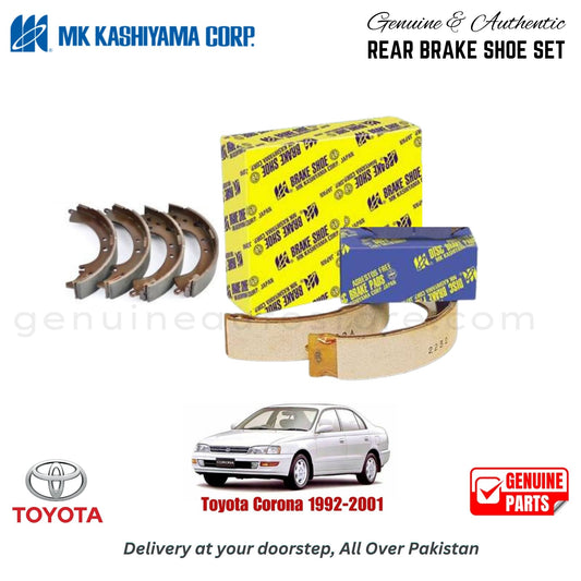 Toyota Corona 1992-2001 MK JAPAN REAR BRAKE SHOE SET in Pakistan. 100% Genuine, Reliable, Best Price, Cash on Delivery Available