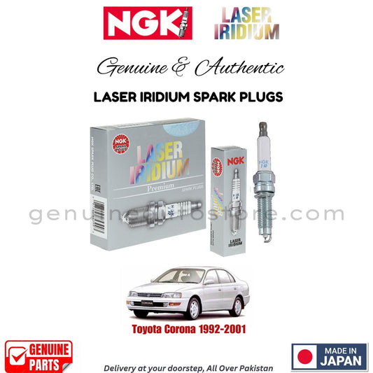 Toyota Corona 1992-2001 NGK LASER IRIDIUM SPARK PLUGS in Pakistan. 100% Genuine, Reliable, Best Price, Cash on Delivery Available