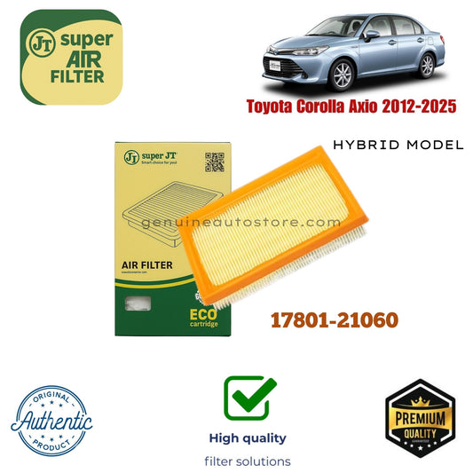 Toyota Crolla Axio 2012-2025 Air Filter Super JT 17801-21060 in Pakistan