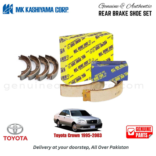 Toyota Crown 1995-2003 MK JAPAN REAR BRAKE SHOE SET in Pakistan. 100% Genuine, Reliable, Best Price, Cash on Delivery Available
