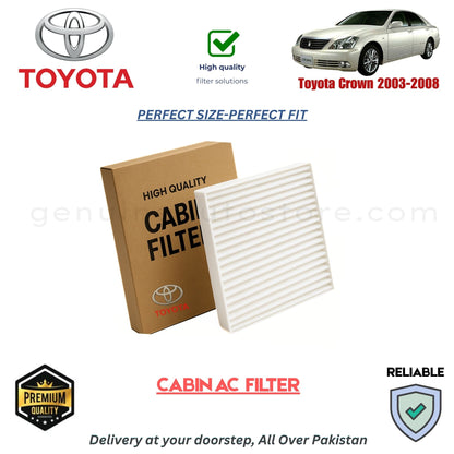Toyota Crown 2003-2008 CABIN AC FILTER in Pakistan. 100% Genuine, Reliable, Best Price, Cash on Delivery Available 