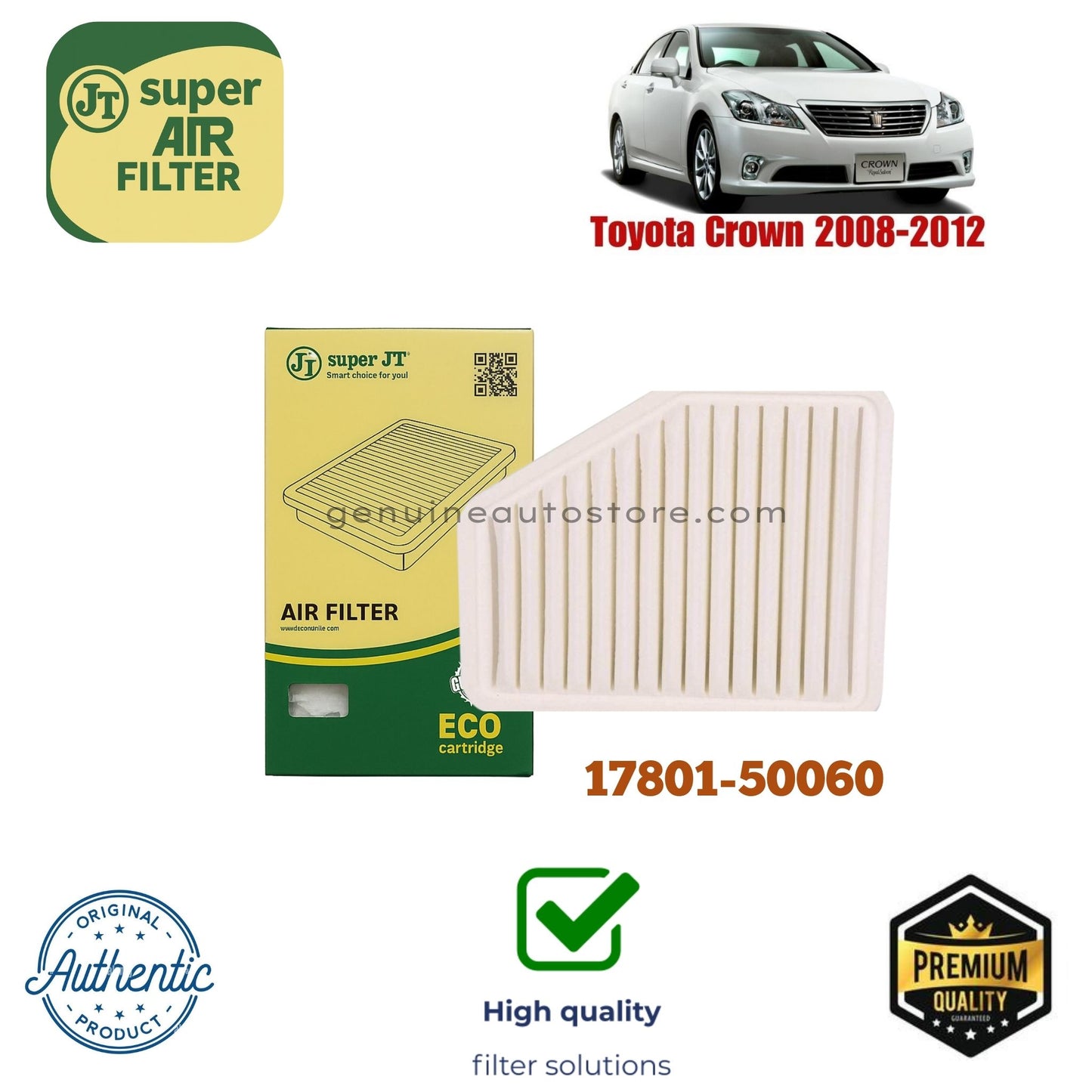 Toyota Crown 2008-2012 Air Filter Super JT 17801-50060 in Pakistan