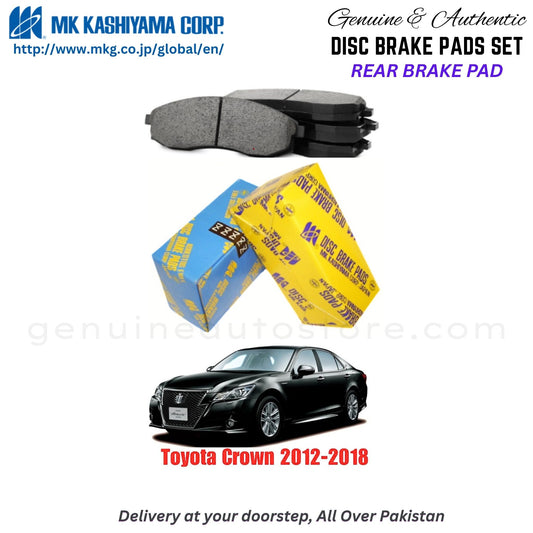 Toyota Crown 2012-2018 Rear Brake Pads MK Japan in Pakistan. 100% Genuine, Reliable, Best Price, Cash on Delivery Available