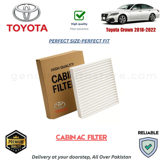 Toyota Crown 2018-2022 CABIN AC FILTER in Pakistan. 100% Genuine, Reliable, Best Price, Cash on Delivery Available 