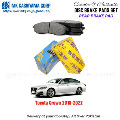 Toyota Crown 2018-2022 Rear Brake Pads MK Japan in Pakistan. 100% Genuine, Reliable, Best Price, Cash on Delivery Available