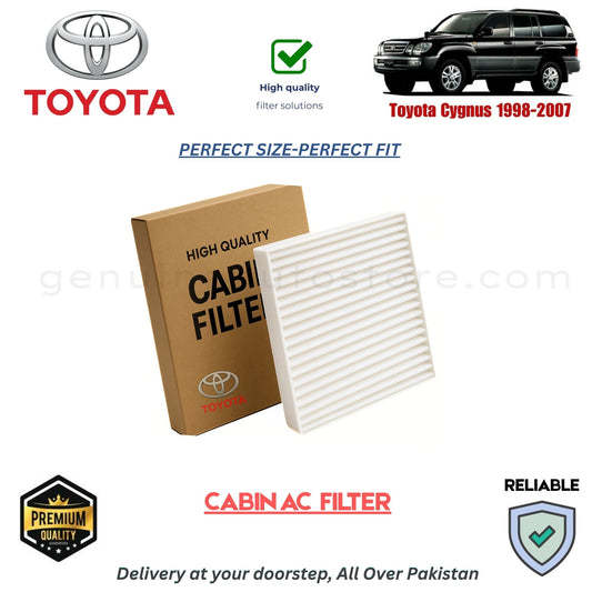 Toyota Cygnus 1998-2007 CABIN AC FILTER in Pakistan. 100% Genuine, Reliable, Best Price, Cash on Delivery Available 
