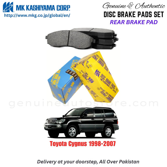 Toyota Cygnus 1998-2007 Rear Brake Pads MK Japan in Pakistan. 100% Genuine, Reliable, Best Price, Cash on Delivery Available