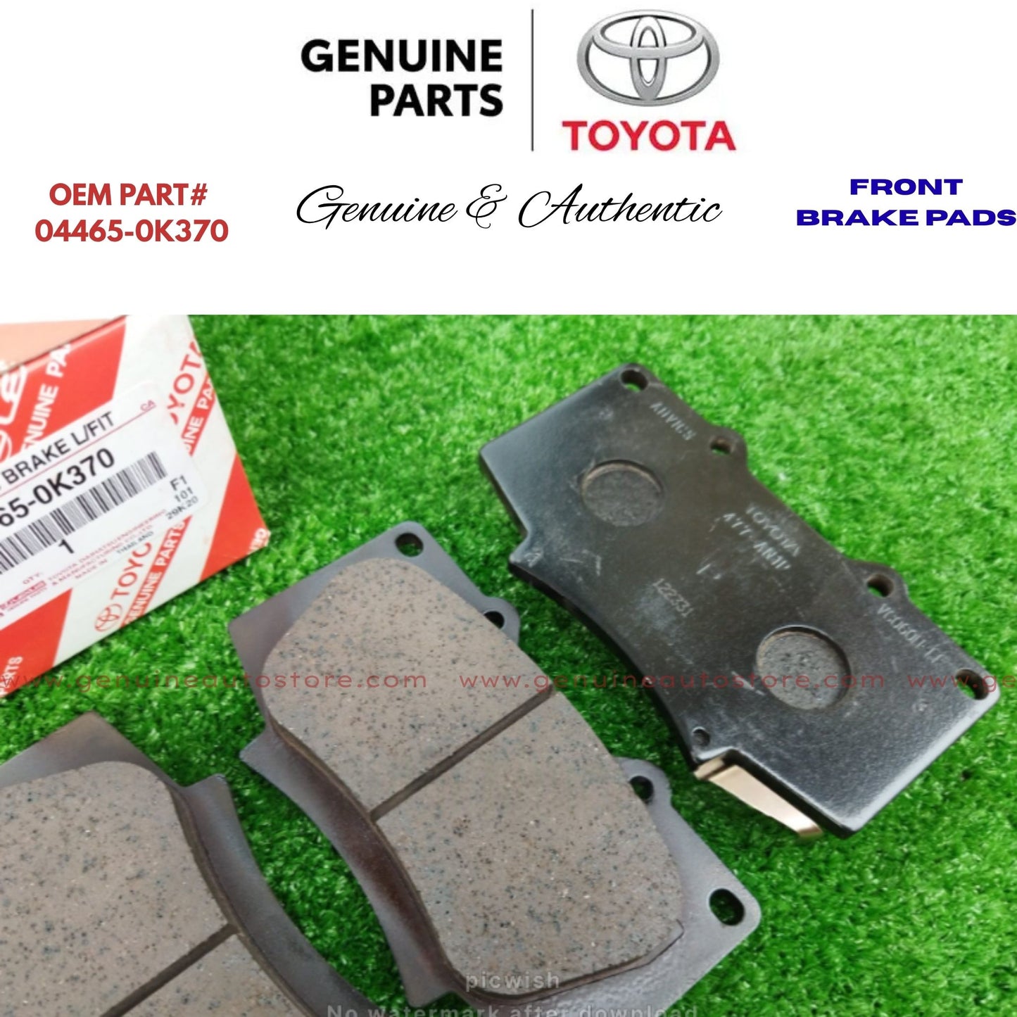 Toyota Fj Cruiser 2006-2017 Genuine Front Brake Pads 04465-0K370 Pakistan