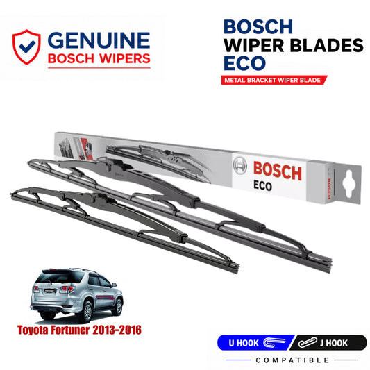 Bosch Genuine metal front wiper set for Toyota Fortuner 2013-2016, pair of two