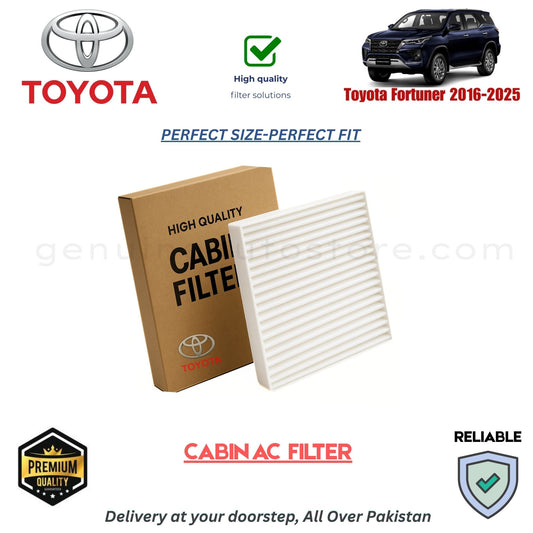 Toyota Fortuner 2016-2025 CABIN AC FILTER in Pakistan. 100% Genuine, Reliable, Best Price, Cash on Delivery Available 