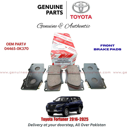 Toyota Fortuner 2016-2025 Genuine Front Brake Pads 04465-0K370 Pakistan