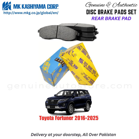 Toyota Fortuner  2016-2025  Rear Brake Pads MK Japan in Pakistan. 100% Genuine, Reliable, Best Price, Cash on Delivery Available