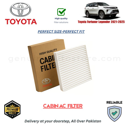 Toyota Fortuner Legender 2021-2025 CABIN AC FILTER in Pakistan. 100% Genuine, Reliable, Best Price, Cash on Delivery Available 