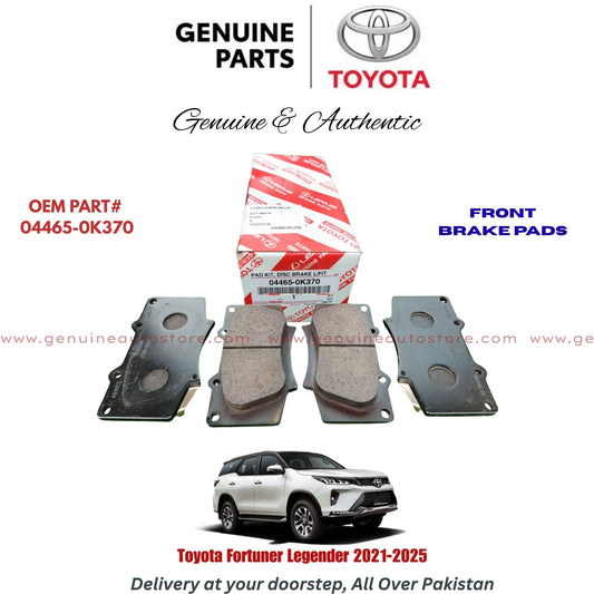 Toyota Fortuner Legender 2021-2025 Genuine Front Brake Pads 04465-0K370 Pakistan