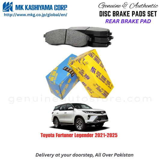 Toyota Fortuner Legender 2021-2025  Rear Brake Pads MK Japan in Pakistan. 100% Genuine, Reliable, Best Price, Cash on Delivery Available