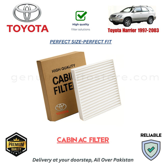 Toyota Harrier 1997-2003 CABIN AC FILTER in Pakistan. 100% Genuine, Reliable, Best Price, Cash on Delivery Available 
