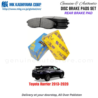 Toyota Harrier 2013-2020 Rear Brake Pads MK Japan in Pakistan. 100% Genuine, Reliable, Best Price, Cash on Delivery Available