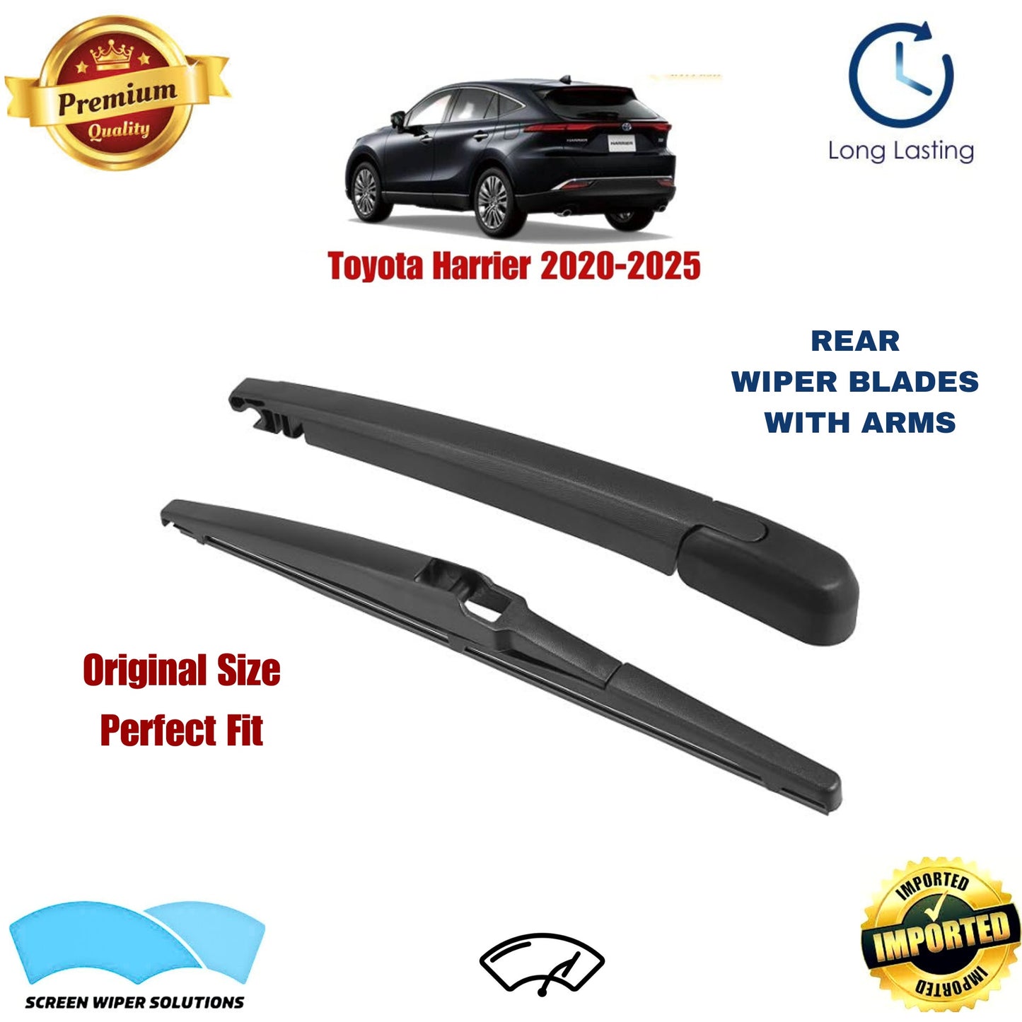 Toyota Harrier 2020-2025 Rear Wiper Blade with Arm in Pakistan